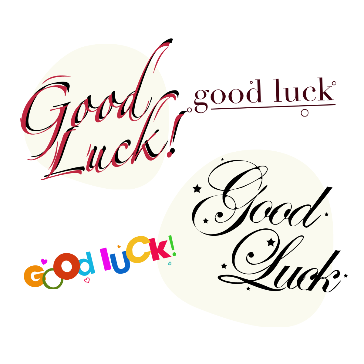 Free good luck vector