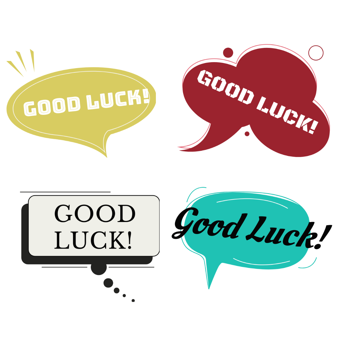 Free good luck vector