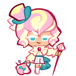 Pastel meringue cookie