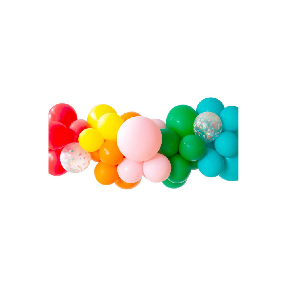 Rainbow balloon garland kit â pink antlers