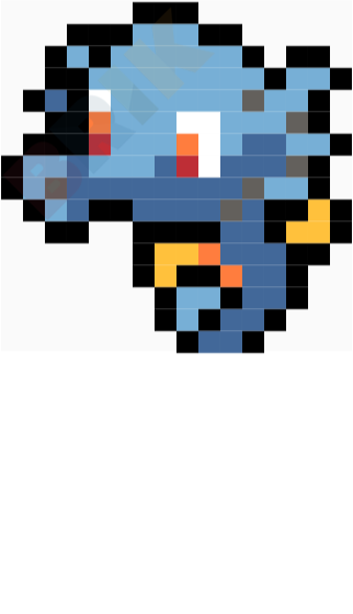 Horsea pixel art â