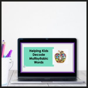 Decoding multisyllabic words activities