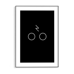 Potter glasses print