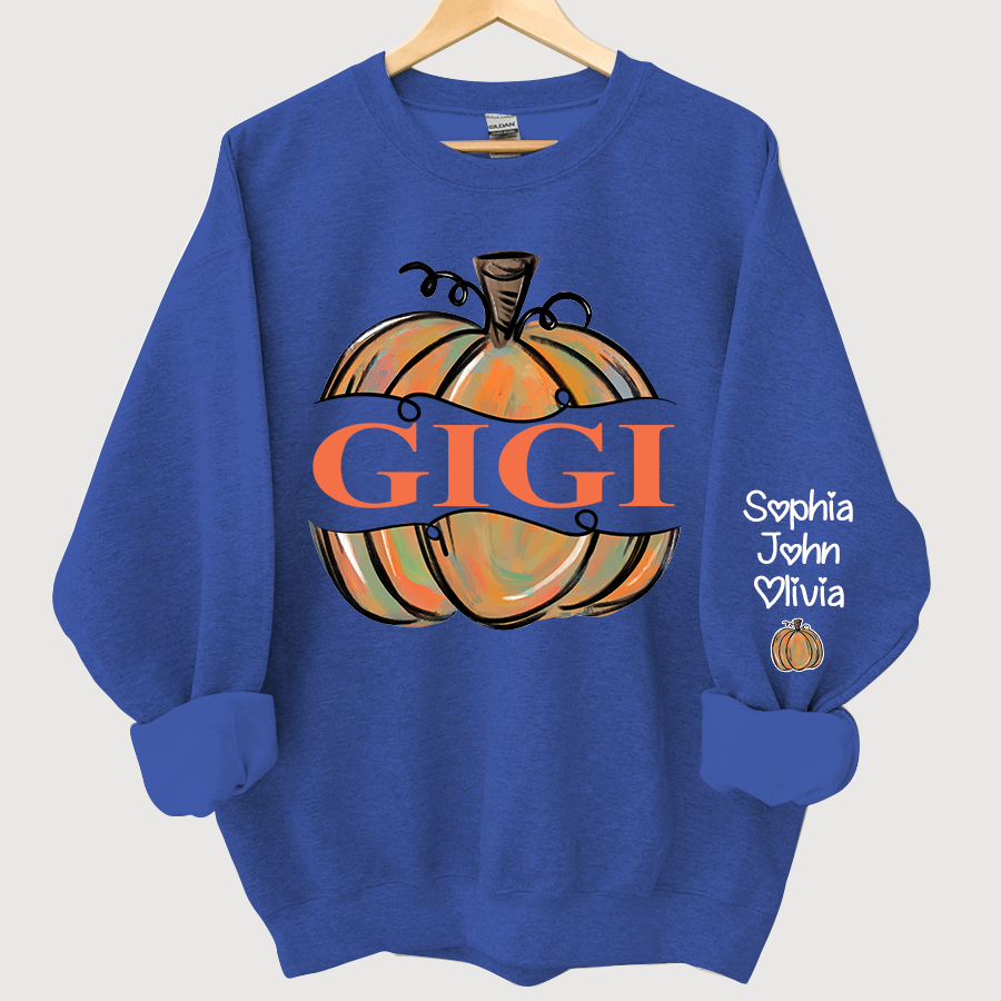 Lofaris personalized gigi pumpkins painted autumn sweatshirt