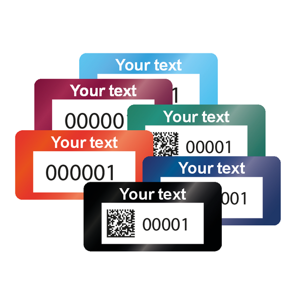 Duraguard metalised polyester micro asset tags