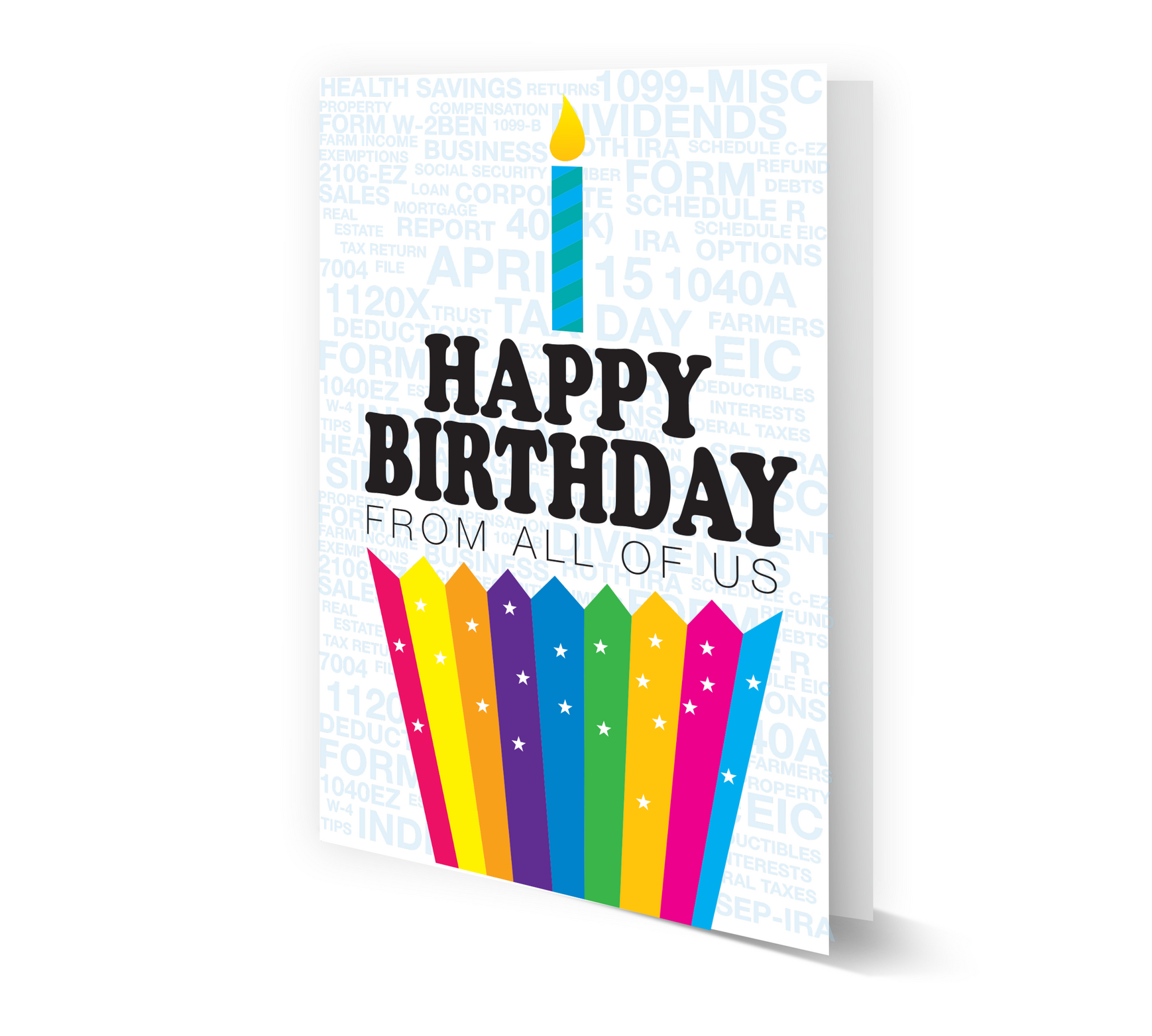 From all of us happy birthday greeting card
