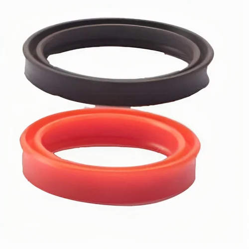 Black and red polyurethane pneuatic syetrical seal size inner dia