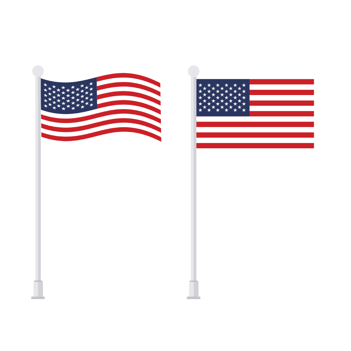 Free american flag vector