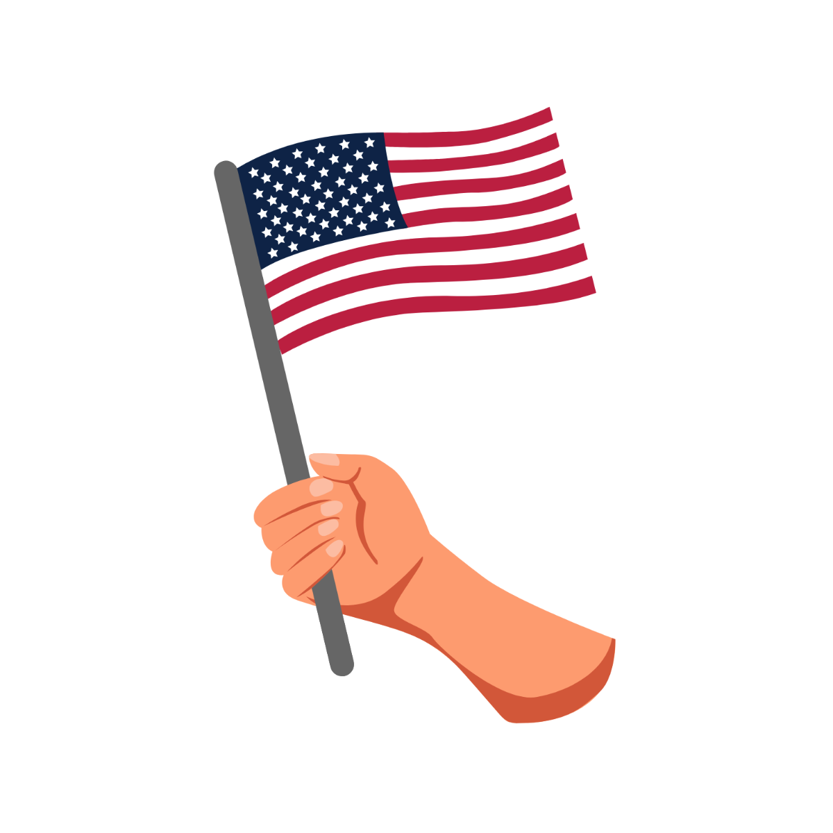 Free american flag vector