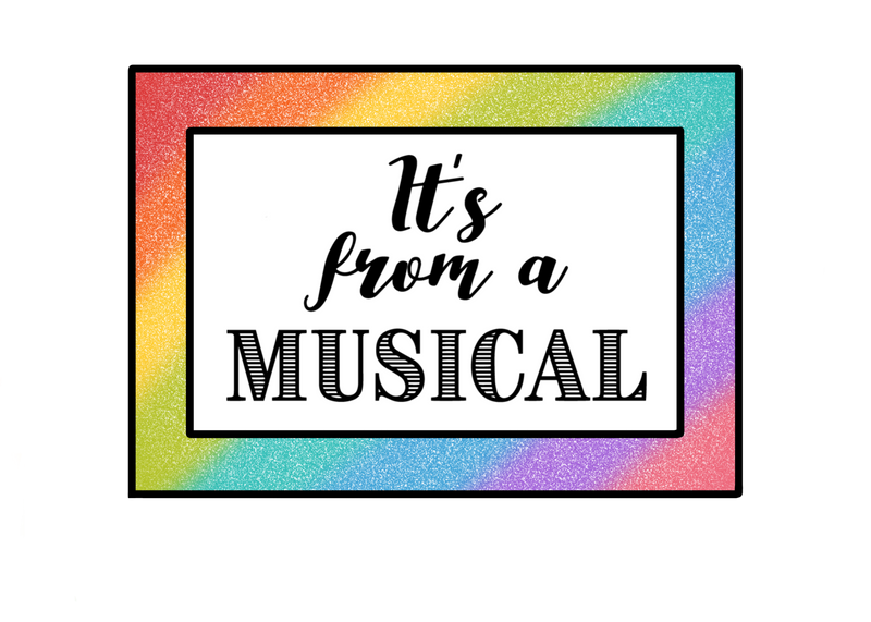 Theatre nerds stickers set of