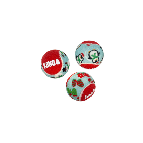 Kong holiday squeakair ball pack