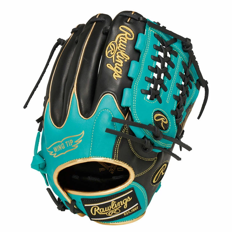 Rawlings baseball glove color sync all positions in grhtcnw black green