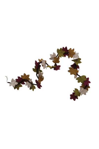 Wool felt leaf garland â bella bella