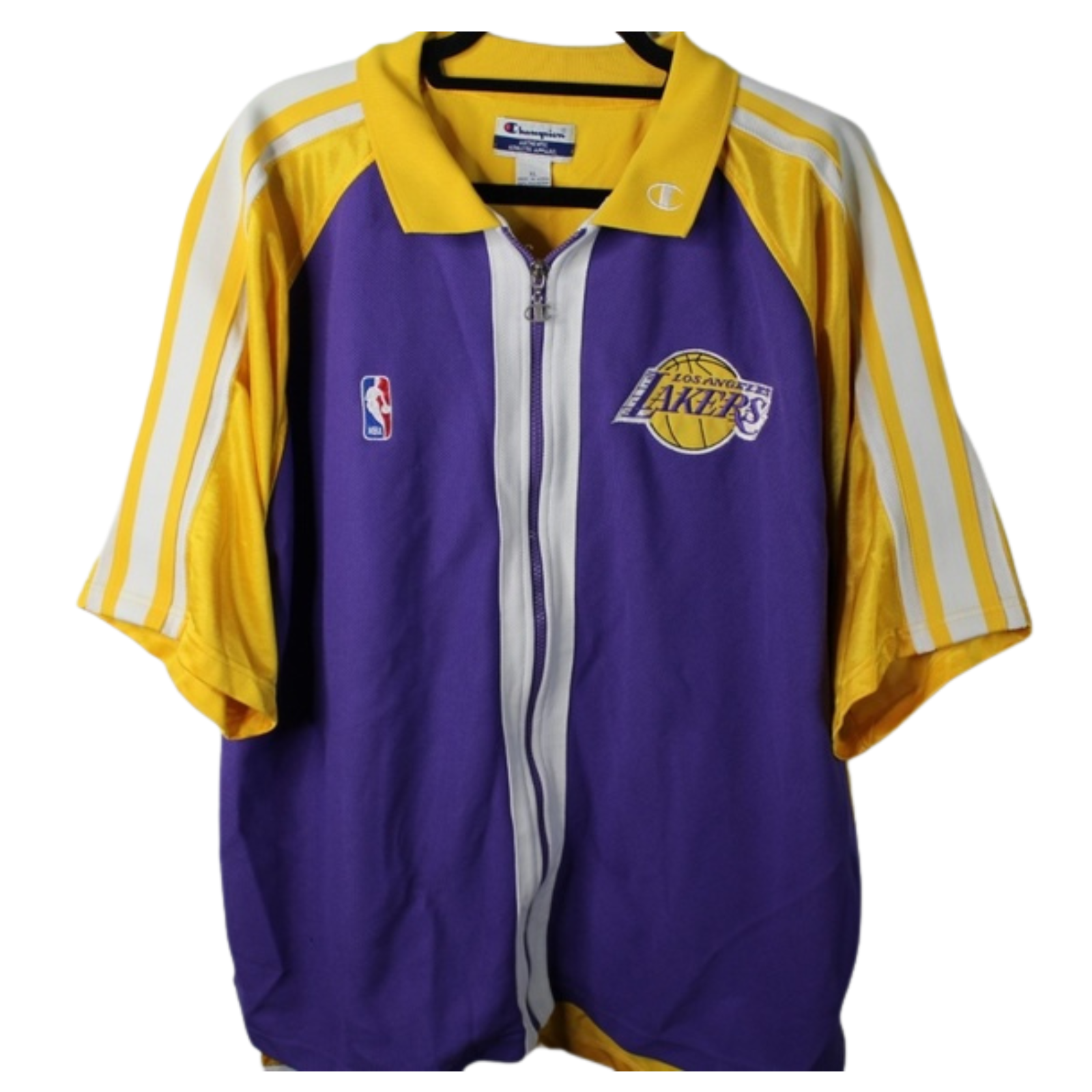 Vintage kobe bryant warm up champion basketball nba lakers short sleeve jacket