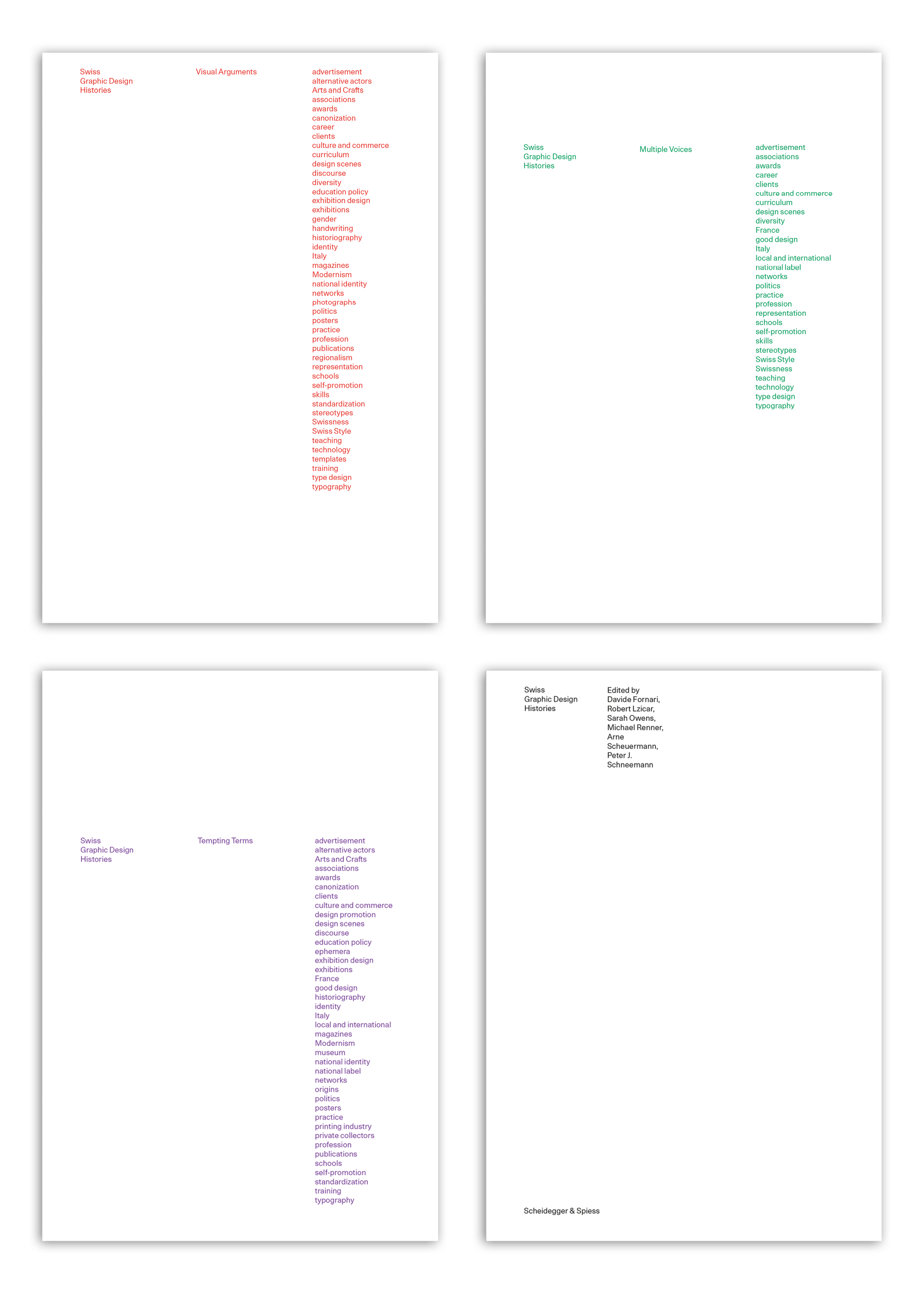 Swiss graphic design histories seidegger spiess