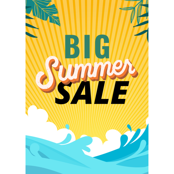 Big summer sale poster