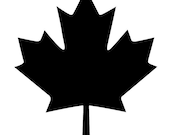 Pack of canadian maple leaf stencils made from ply mat