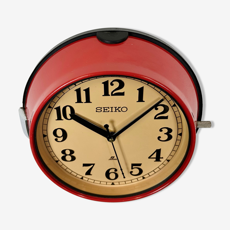 Vintage red seiko navy wall clock s