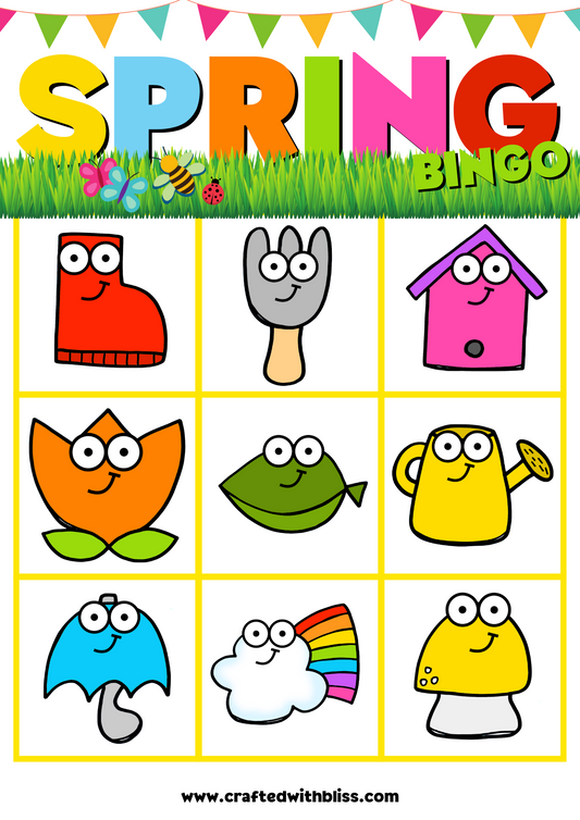 Spring bingo cards x â