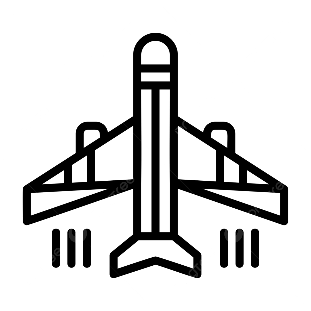 Airplane line vector art png images free download on