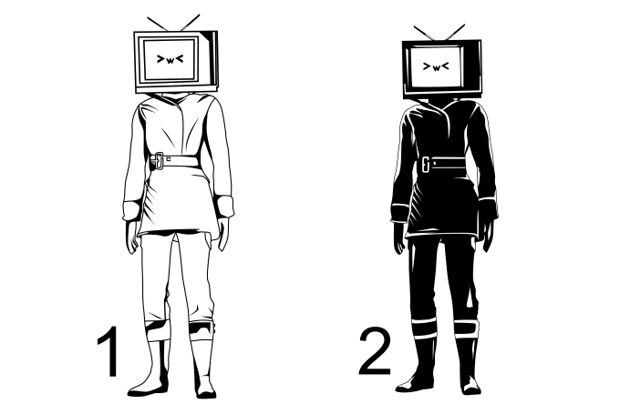 Just need hours to draw clean silhouettestencilline art by sukmanudin