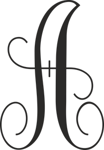 Monogram letter only shop for custom monograms liberty metal and design