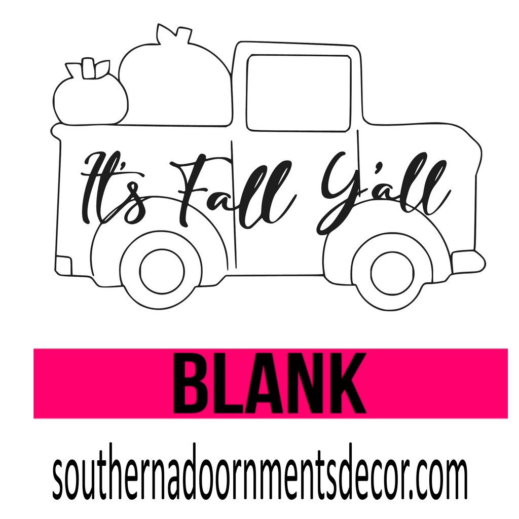 Pumpkin truck blank â southern adoornments decor