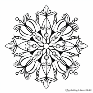 Snowflake coloring pages