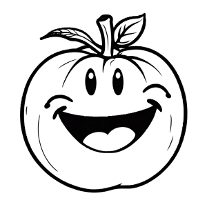 Tomato coloring page for free â â lulu pages