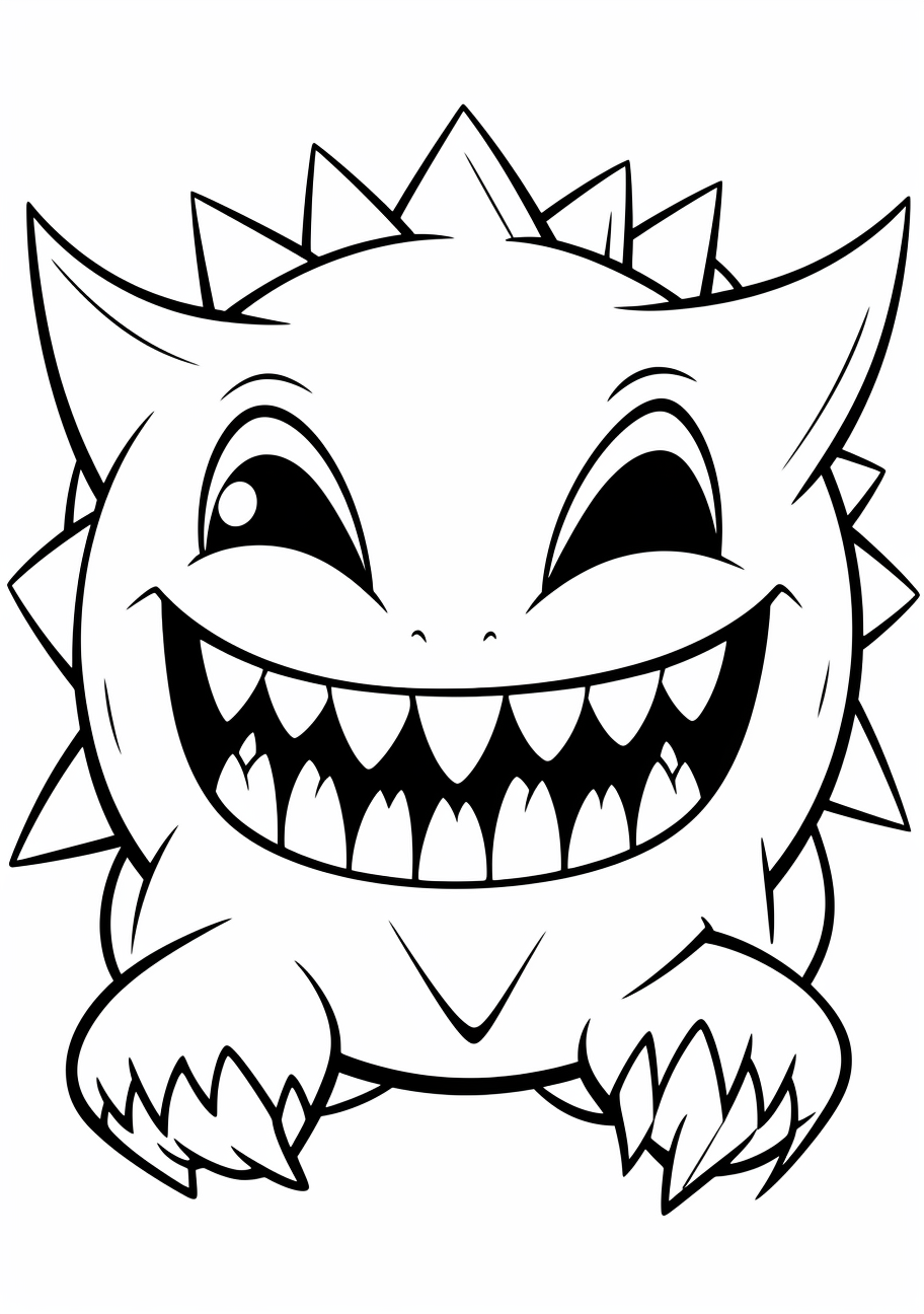 Beginners gengar coloring s