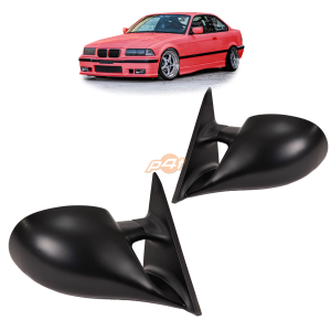 Sport side mirrors set electric heated suitable for bmw e coupe convertible