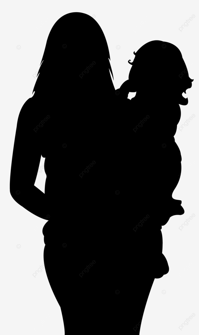 Mother and her baby girl portrait hug family kid body png transparent image and clipart for free download