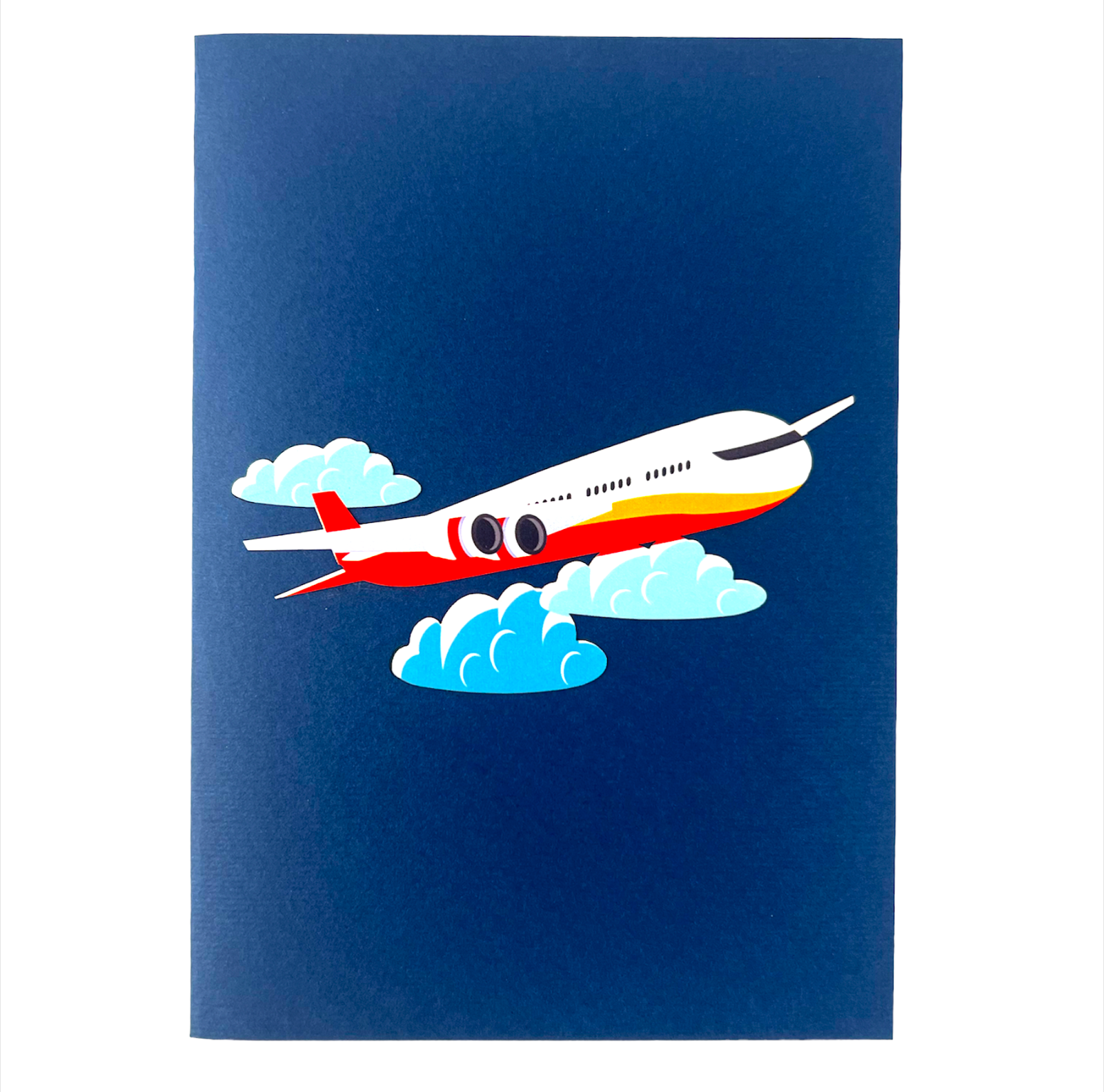 Handmade d pop up card passenger airplane birthday valentines fathers pilot