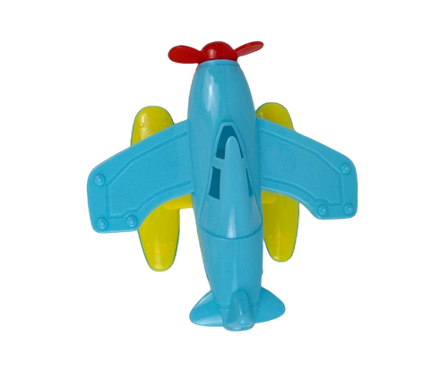 Watercraft plane plastic airplane kids toy blue yellow beach outdoor play red