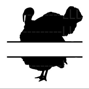 Split turkey svg