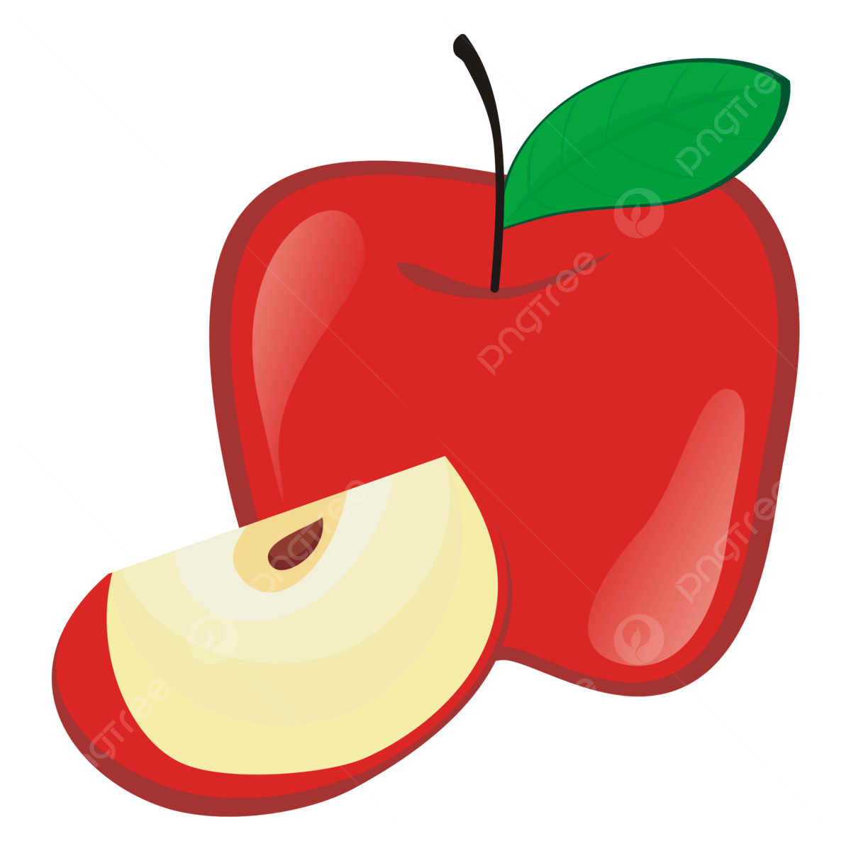 Red delicious apple vector art png images free download on