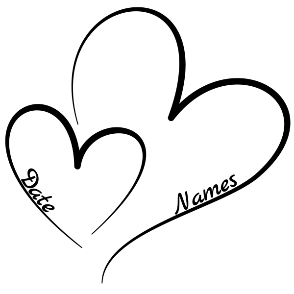 Free heart symbol with text