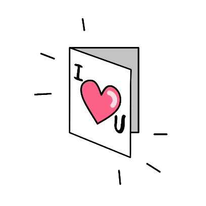 Object heart sticker