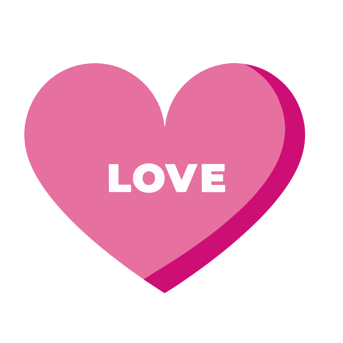 Free pink heart