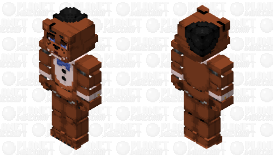 Freddy fazbear stylized fnaf minecraft skin