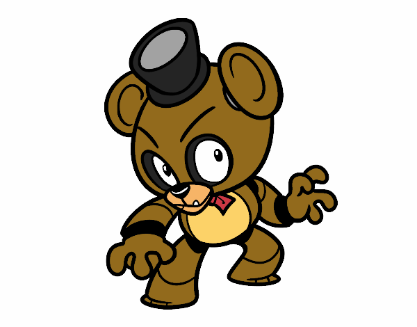 Dibujo de toy freddy de five nights at freddys pintado por en el dãa