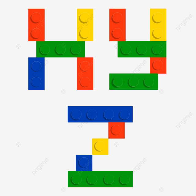 Conjunto de alfabeto hecho de bloqu de ladrillos de construcciãn de juguete aislado aislado en blanco png firmar tipografãa actividad png y vector para dcargar gratis