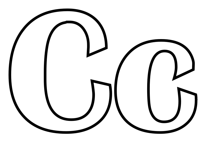 Fileclassic alphabet c at coloring