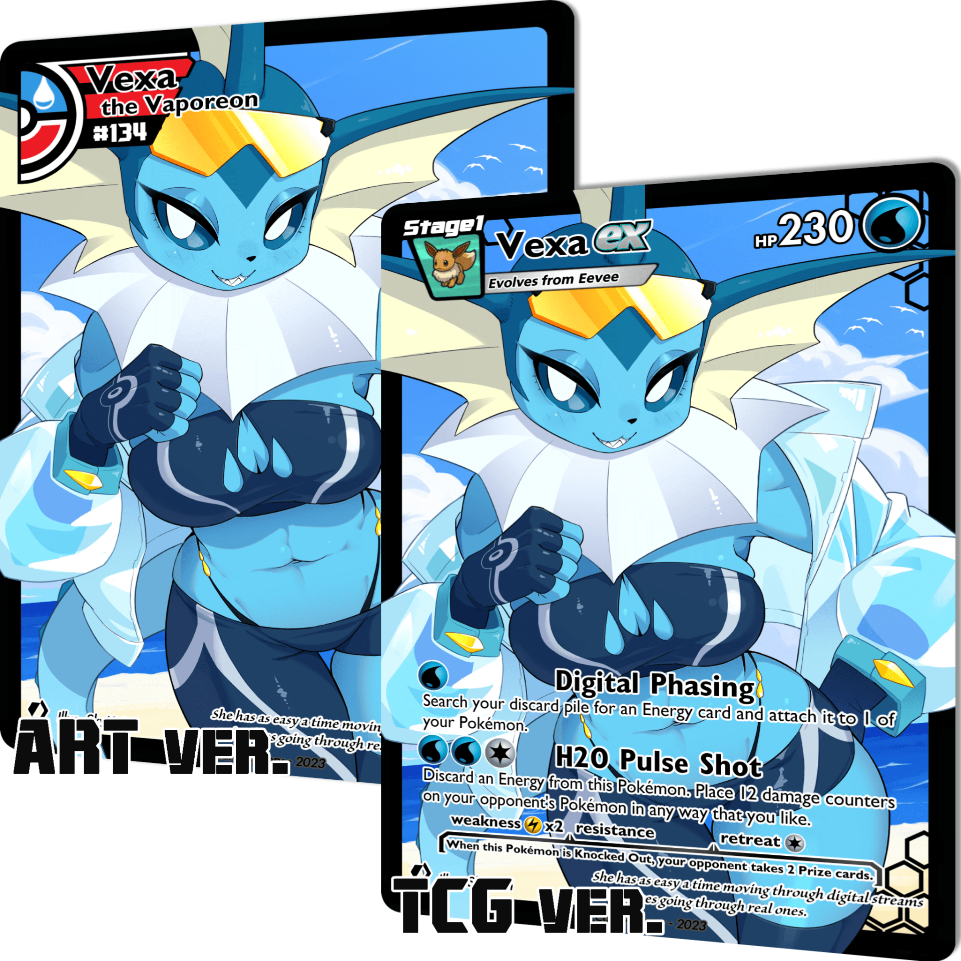 Audrey the absol custom pokemon card