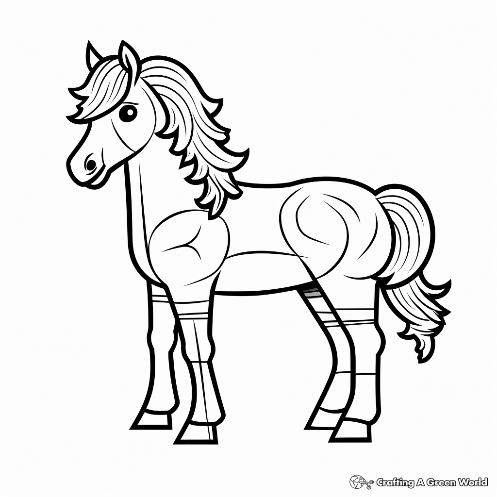 Shetland pony coloring pages