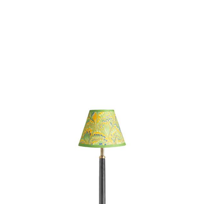 Cm empire shade in green yellow blue piave hand made marble paper
