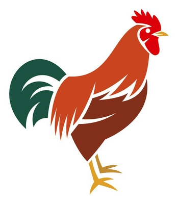 Plush blanket new hampshire red rooster