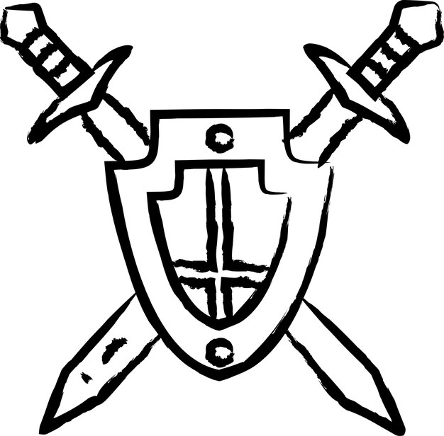 Page cavalry outline images