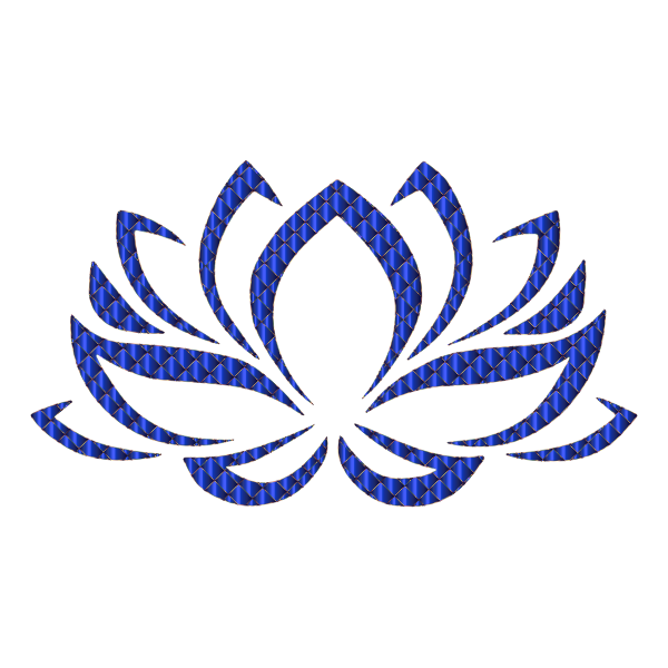 Prismatic lotus flower no background free svg