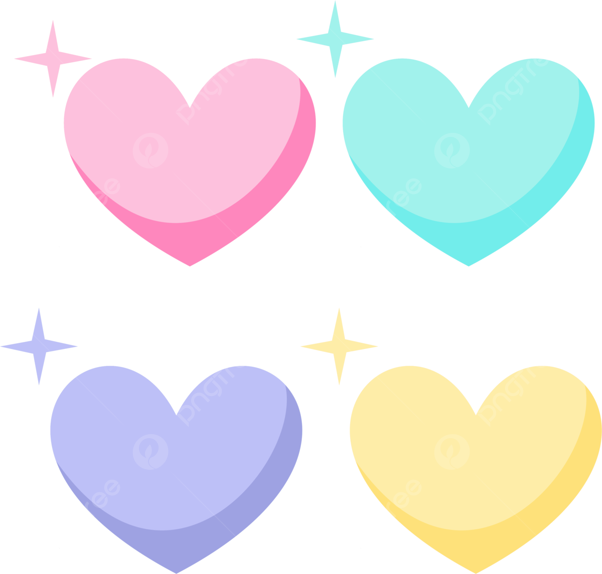 Love heart illustration vector hd png images heart illustration collection love symbol icon set vector with various colors heart love symbol png image for free download